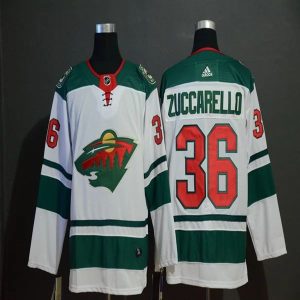 Kinder Minnesota Wild Eishockey Trikot Mats Zuccarello 36 2018-19 Weiß Authentic